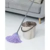 TATAY Ecohome 12L rechteckiger Tretmülleimer mit Soft-Close-Deckel, grau
