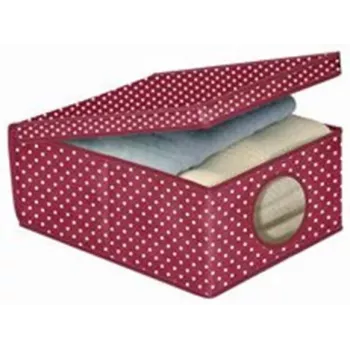 ORDINETT Aufbewahrungsbox aus Stoff 48x36x19 cm Bordeaux