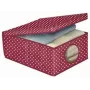 ORDINETT Aufbewahrungsbox aus Stoff 48x36x19 cm Bordeaux
