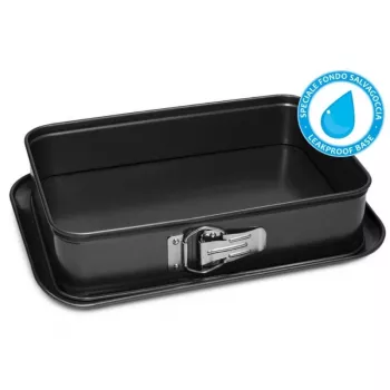 Guardini Gardenia Rechteckige Backform 19x28x7 cm Antihaft-Beschichtung Kohlenstoffstahl