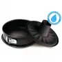 Guardini Gardenia Springform-Kuchenform Ø 28 x 7,7 cm, Hi-Top-Stahl, doppelte Antihaftbeschichtung, patentierter auslaufsicherer Boden, Schwarz