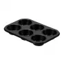 GUARDINI Gardenia Muffinform 6 Mulden 27 x 18,5 x 2,9 cm Kohlenstoffstahl Antihaft