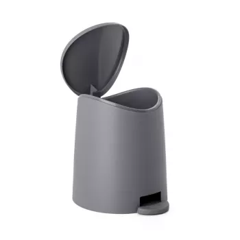 TATAY Badezimmer-Tretmülleimer 3L Standard Grau