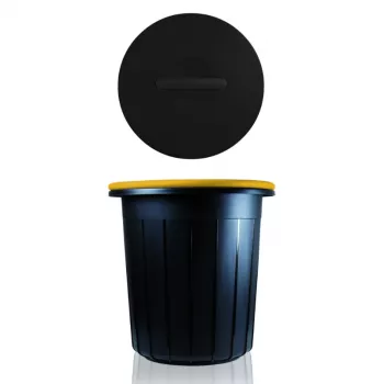 GIOSTYLE Eco Solution 25L Recycling Bin Dunkelgrau/Gelb