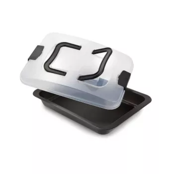 GUARDINI Bake Away rechteckige Auflaufform mit Trage-Deckel 32 x 24 x 4,7 cm