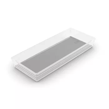 KIS Box Sistemo Organizer 8, 37,5 x 15 x 5 cm, Transparent/Hellgrau