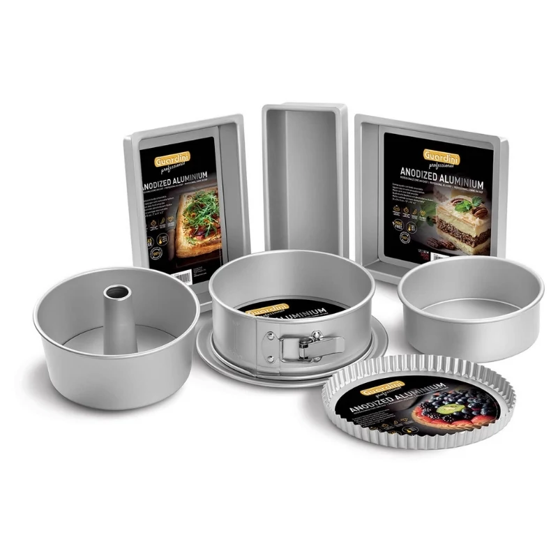 GUARDINI Professional Springform Cake Tin Ø20x7,5cm Antihaft-Backform aus Kohlenstoffstahl Anthrazit