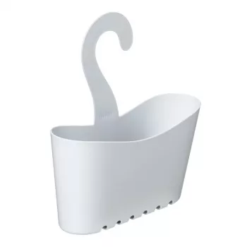 TATAY Hängendes Multifunktionales Badezimmerregal 25x9x28 cm Weiß