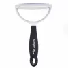 Microplane Peeler XL Schälmesser mit chirurgischem Edelstahlmesser, ergonomischem Soft-Touch-Griff, integriertem Kartoffelaugenentferner, Schwarz