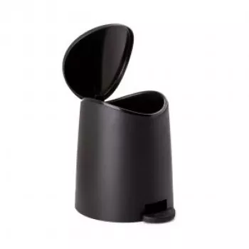 TATAY Badezimmer-Tretmülleimer 3L Standard Schwarz