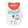 BOLSIUS True Scents Fresh Cotton Duftkerze im Glas, Ø97x85 mm, 35h Brenndauer