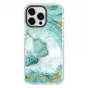 Evelatus Apple iPhone 15 Pro PC+TPU Hülle mit MagSafe – Blauer Marmor