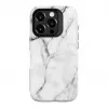 Evelatus Armor Hülle für Apple iPhone 15 Pro – TPU+PC Hybrid, Marmor Weiß Custom Print
