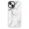 Evelatus Apple iPhone 15 PC+TPU Hülle mit MagSafe Marmor Weiß