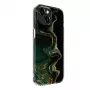 Evelatus Apple iPhone 15 PC Marmor Dunkelgrün Hülle
