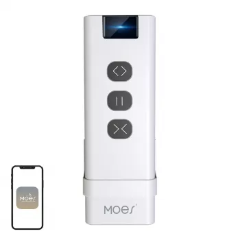 MOES YK2169 ZigBee 3.0 Funk-Szenenschalter, 4-fach, 12 Szenen, batteriebetrieben, Weiß