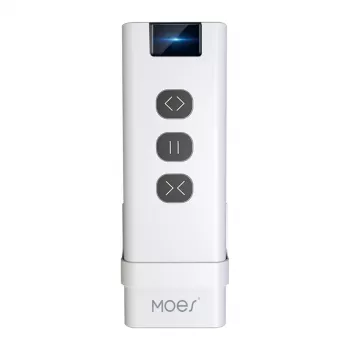 MOES YK2169 ZigBee 3.0 Funk-Szenenschalter, 4-fach, 12 Szenen, batteriebetrieben, Weiß