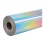 HTVRONT Holografische Selbstklebende Folie, 30,5 cm x 90 cm (silber)