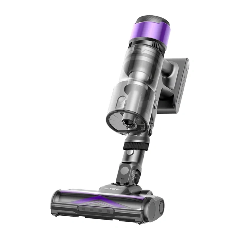 ULTENIC U20 kabelloser Akku-Staubsauger, 30 kPa Saugkraft, 50 min Laufzeit, LED-Display, HEPA-Filtration, Anti-Tangle-Bürste, umwandelbar zum Handstaubsauger