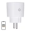 MOES MWP-EU16M-WH-MS Smart Plug mit Energiemessung, 16A, Wi-Fi, Weiß