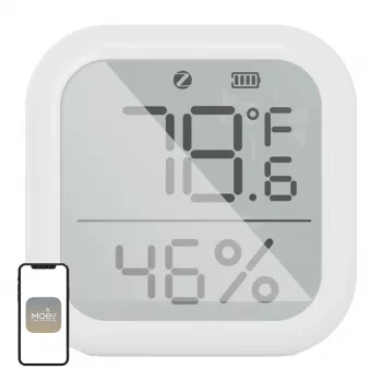 MOES ZSS-KB-TH-LF-C ZigBee LCD Temperatur- und Feuchtigkeitssensor