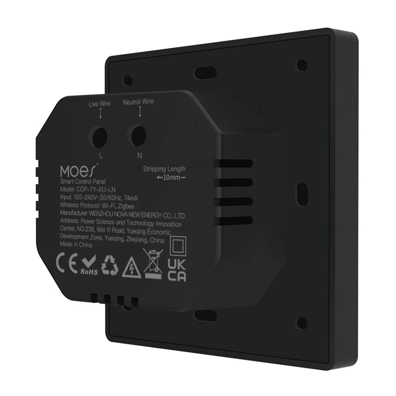 MOES CCP-TY-LN Wi-Fi/ZigBee Bedienfeld mit 4 inch LCD-Display