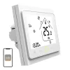 MOES BHT-002 Wi-Fi LCD Smart-Wasserheizungsthermostat, Touchscreen, App- & Sprachsteuerung, Weiß