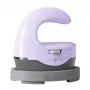 HTVRONT HPM02 Mini4 Wärmepresse (Lila) - 2,6 x 4,4 Zoll keramikbeschichtete Platte, 3 Temperaturstufen, automatische Abschaltung