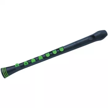 NUVO Recorder+ NURG320BGR Sopranblockflöte, deutsche Griffweise, Schwarz/Grün