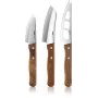 GEFU CAVINA 3-teiliges Käsmesser-Set, Edelstahl, spülmaschinenfest