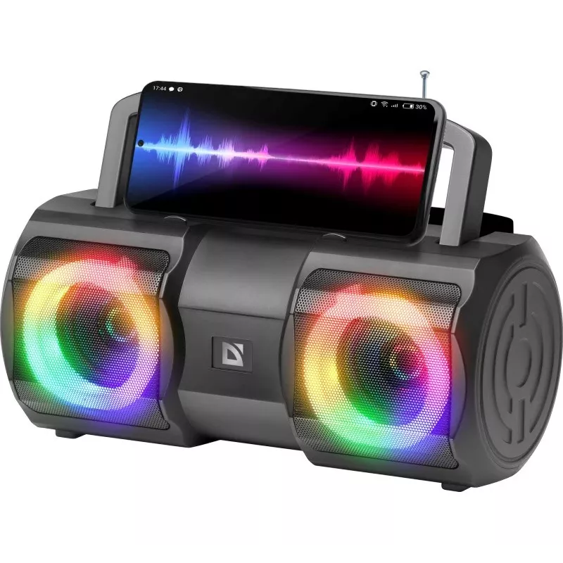 Defender BeatBox 20 Bluetooth-Lautsprecher 20W mit Licht, Mikrofon, FM, USB, TF