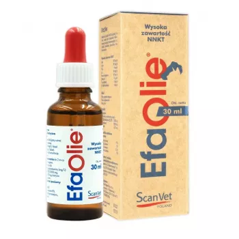 Scanvet EFA Olie 30 ml flüssiges Omega-3- & Omega-6-Nahrungsergänzungsmittel für Hunde und Katzen