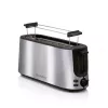 ALPINA ALP-SI-47351 2-Scheiben-Toaster, 1000 W, Silber Edelstahl, 6 Bräunungsstufen, Auftauen, Aufwärmen, Hochhub, Herausnehmbare Krümelschublade