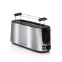 ALPINA ALP-SI-47351 2-Scheiben-Toaster, 1000 W, Silber Edelstahl, 6 Bräunungsstufen, Auftauen, Aufwärmen, Hochhub, Herausnehmbare Krümelschublade
