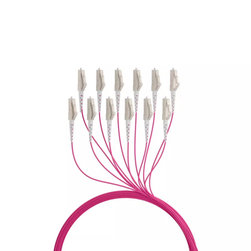 EFB Elektronik Trunk-Kabel U-DQ ZN BH OM4 12G 1x12 LC-LC 90m Dca LSZH - Glasfaserkabel - 90 m O8342S90OM4
