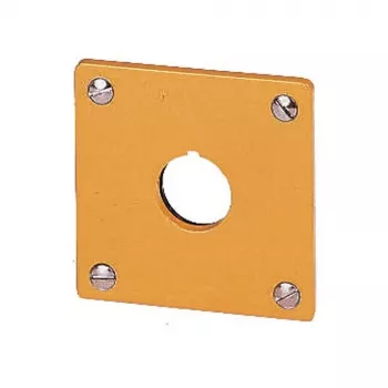Eaton M22-EY1 Montageplatte, Gelb, Aluminium, IP65, 72 x 72 mm 216542