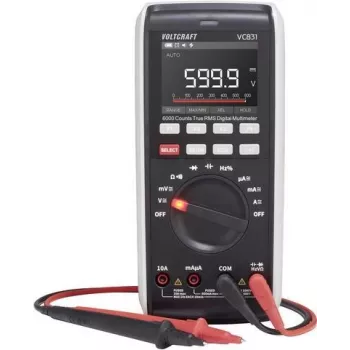 VOLTCRAFT VC-13110160 Digitalmultimeter, ISO-kalibriert, CAT III 1000 V, CAT IV 600 V, 6000 Counts