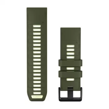 Garmin QuickFit 26 mm Silikon-Armband für Uhren - Olive Drab / Lemon 010-14508-01