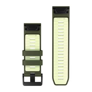 Garmin QuickFit 26 mm Silikon-Armband für Uhren - Olive Drab / Lemon 010-14508-01