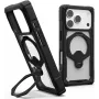 UAG Urban Armor Gear Plasma XTE 360 MagSafe Kickstand Hülle für Apple iPhone 18 Pro/17 Pro - Schwarz/Transparent 11457311404G