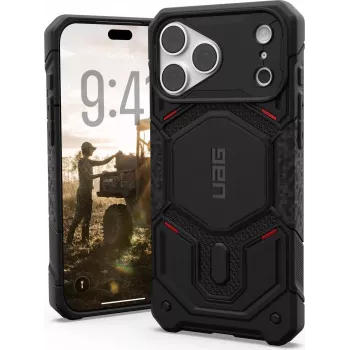 UAG Urban Armor Gear Monarch Pro MagSafe Hülle für Apple iPhone 18 Pro Max/17 Pro Max - Kevlar Schwarz 114568113940