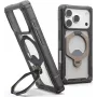 UAG Urban Armor Gear Plasma XTE 360 MagSafe Kickstand Hülle für Apple iPhone 18 Pro/17 Pro – Ash (Translucent Grey) 114573113136