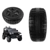 LEAN CARS Ersatzrad für Jeep Wrangler JWR-555 Elektro-Kinderfahrzeug, 290 mm, Schwarz