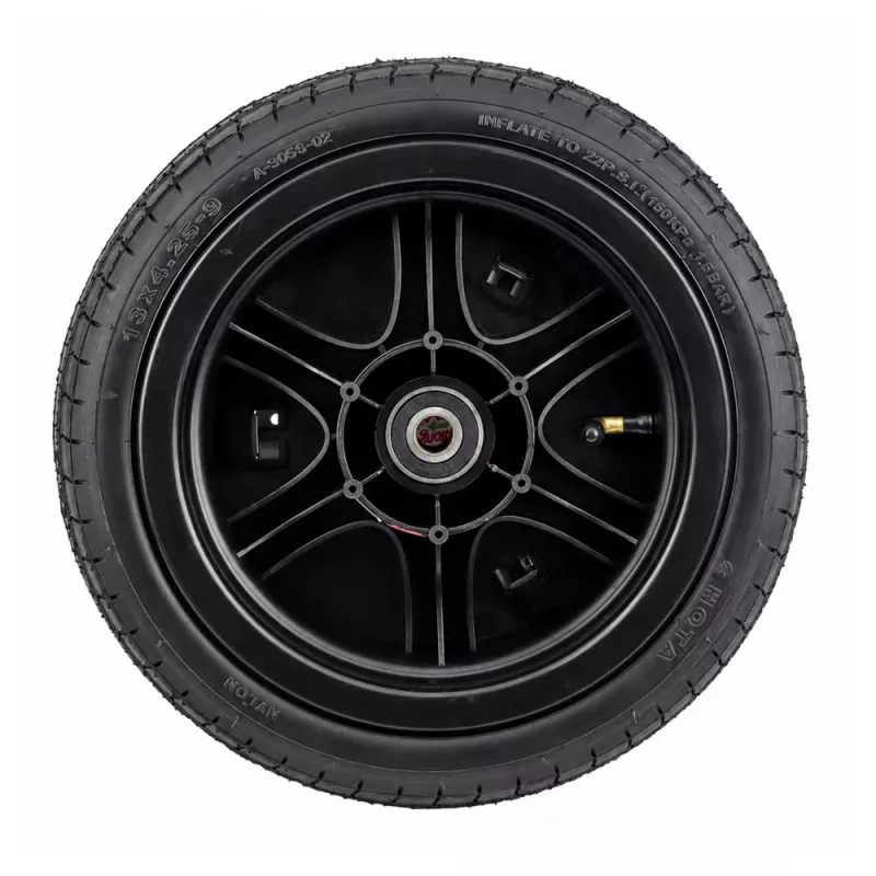 LEAN CARS Ersatzrad für Lamborghini A8803 XXL batteriebetriebenes Aufsitzauto - Gummi-Luftreifen, Schwarz