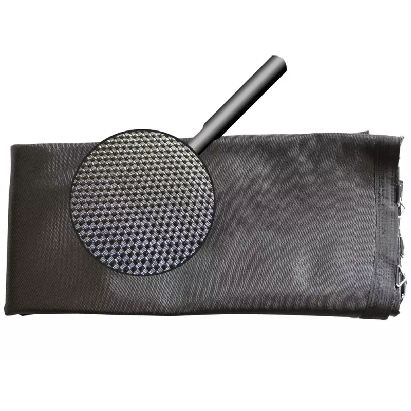 LEAN SPORT 6806 Ersatz-Trampolinmatte 12ft, 72 V-Ringe, UV-beständiges PP-Gewebe, Schwarz