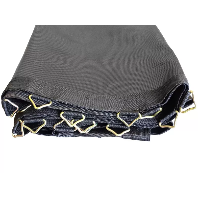 LEAN SPORT 6806 Ersatz-Trampolinmatte 12ft, 72 V-Ringe, UV-beständiges PP-Gewebe, Schwarz