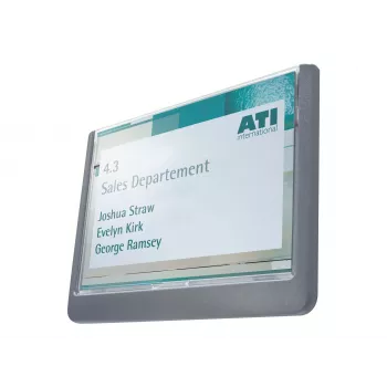 DURABLE Click Sign Türschild 149x105,5 mm Klebe-/Schraubmontage Graphit