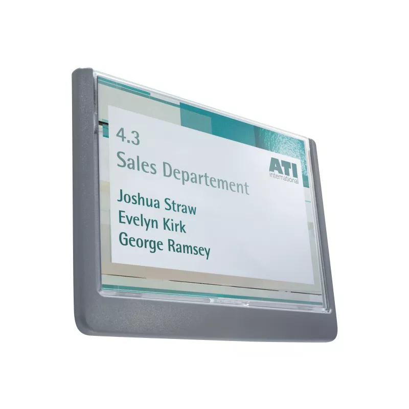 DURABLE Click Sign Türschild 149x105,5 mm Klebe-/Schraubmontage Graphit