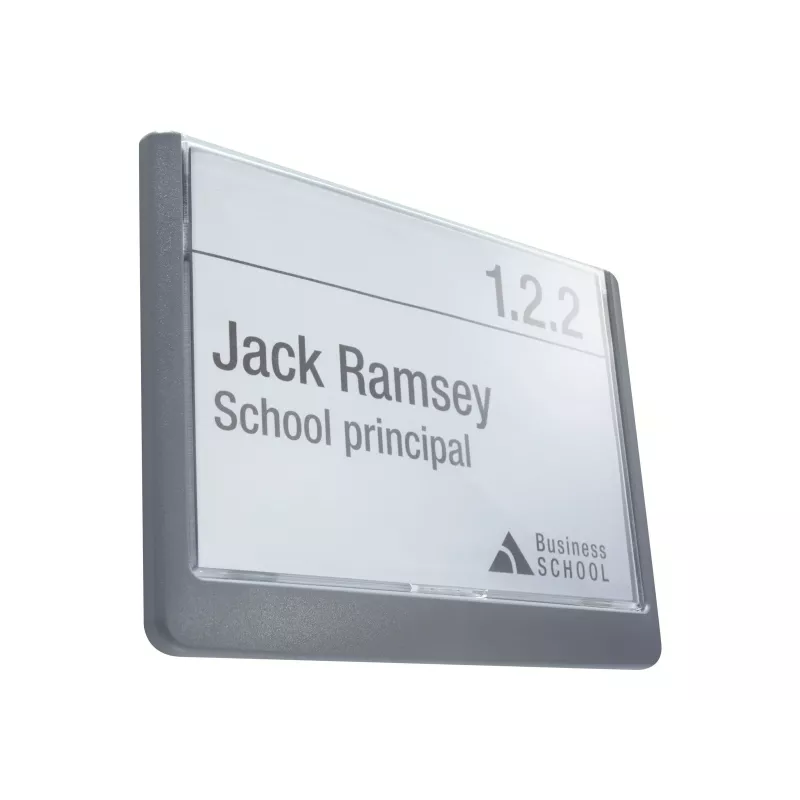 DURABLE Click Sign Türschild 149x105,5 mm Klebe-/Schraubmontage Graphit