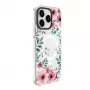 Evelatus Apple iPhone 15 Pro Max PC+TPU Hülle mit MagSafe - Transparentes Blumenmuster